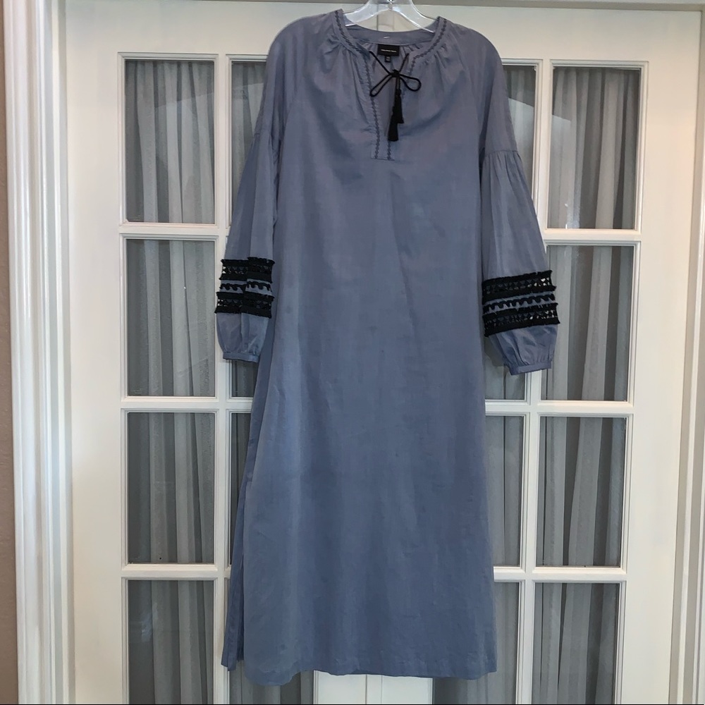 WHO WHAT WEAR chambray denim dress Size XS